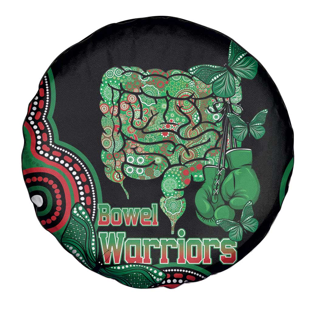 Australia Bowel Cancer Awareness Month Spare Tire Cover Boxing Gloves Warriors Aboriginal Art