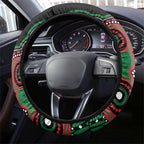 Australia Bowel Cancer Awareness Month Steering Wheel Cover Boxing Gloves Warriors Aboriginal Art