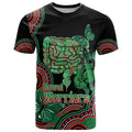 Australia Bowel Cancer Awareness Month T Shirt Boxing Gloves Warriors Aboriginal Art