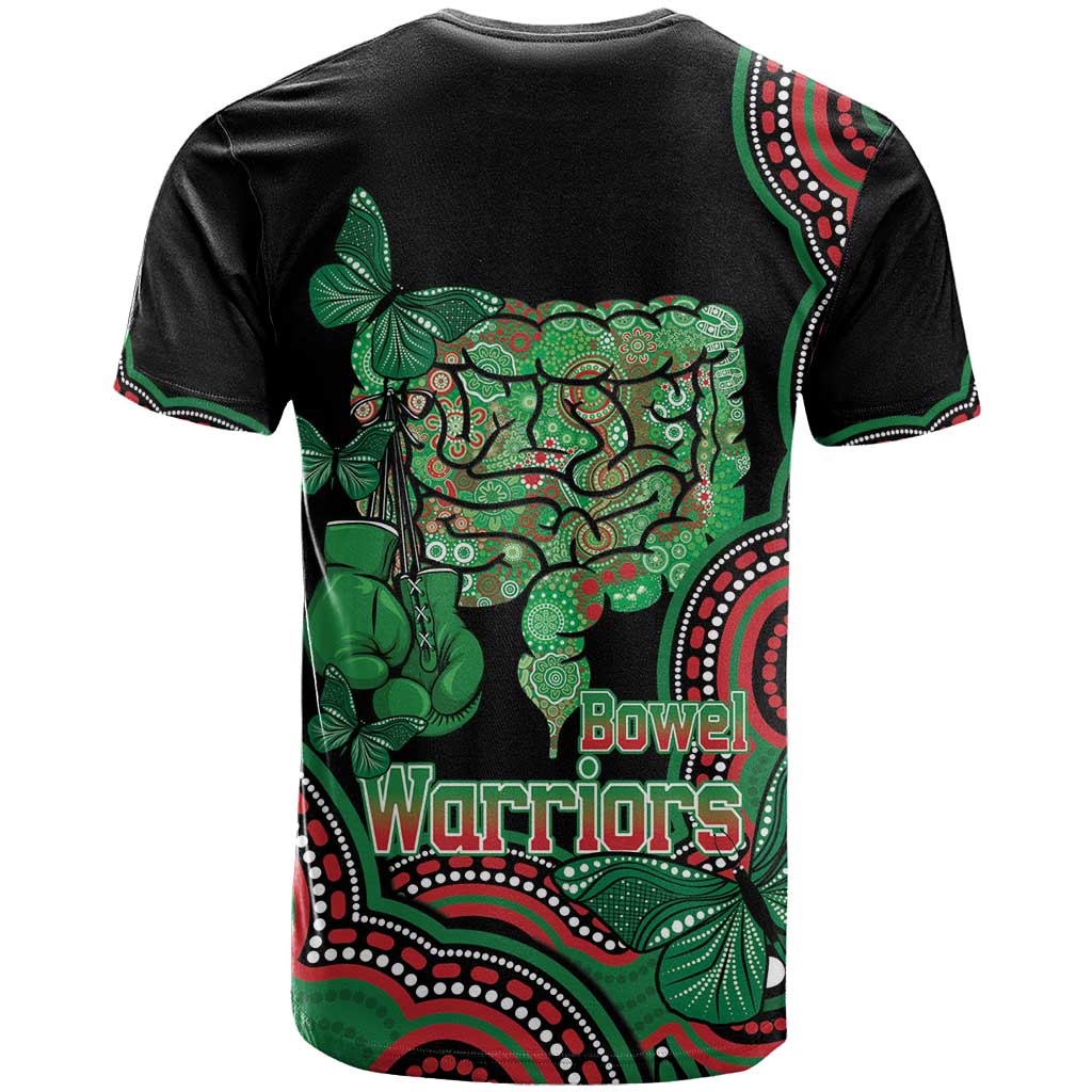 Australia Bowel Cancer Awareness Month T Shirt Boxing Gloves Warriors Aboriginal Art
