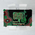 Australia Bowel Cancer Awareness Month Tablecloth Boxing Gloves Warriors Aboriginal Art