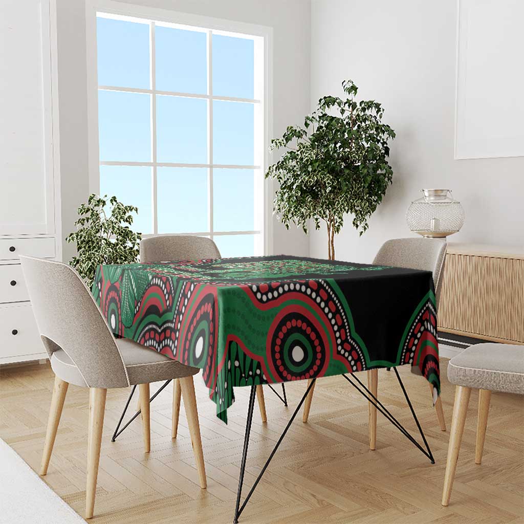 Australia Bowel Cancer Awareness Month Tablecloth Boxing Gloves Warriors Aboriginal Art