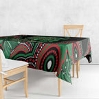 Australia Bowel Cancer Awareness Month Tablecloth Boxing Gloves Warriors Aboriginal Art