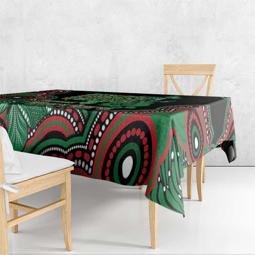 Australia Bowel Cancer Awareness Month Tablecloth Boxing Gloves Warriors Aboriginal Art