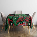 Australia Bowel Cancer Awareness Month Tablecloth Boxing Gloves Warriors Aboriginal Art