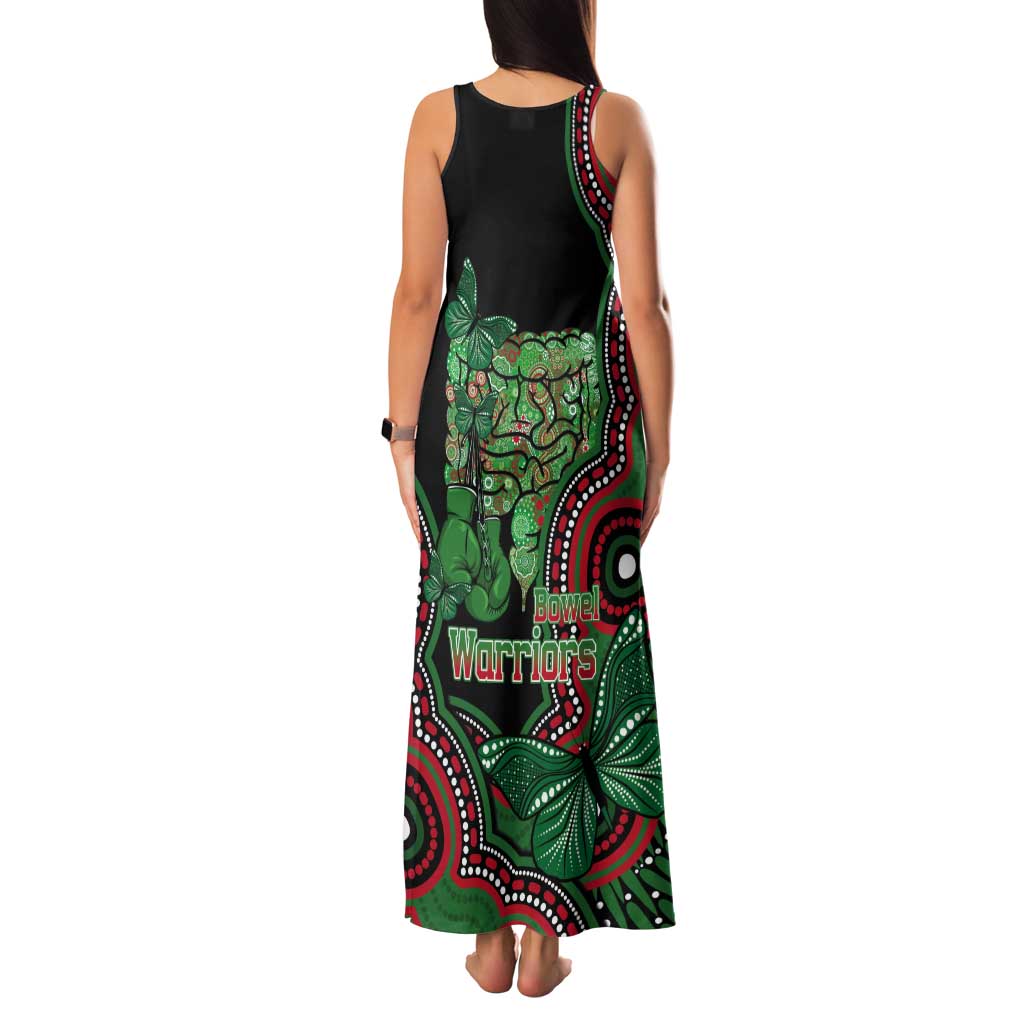 Australia Bowel Cancer Awareness Month Tank Maxi Dress Boxing Gloves Warriors Aboriginal Art