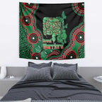 Australia Bowel Cancer Awareness Month Tapestry Boxing Gloves Warriors Aboriginal Art