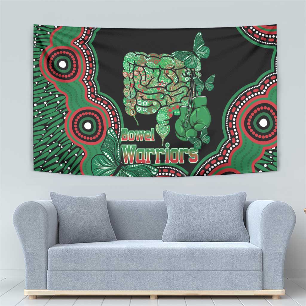 Australia Bowel Cancer Awareness Month Tapestry Boxing Gloves Warriors Aboriginal Art