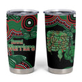 Australia Bowel Cancer Awareness Month Tumbler Cup Boxing Gloves Warriors Aboriginal Art