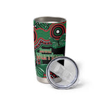 Australia Bowel Cancer Awareness Month Tumbler Cup Boxing Gloves Warriors Aboriginal Art