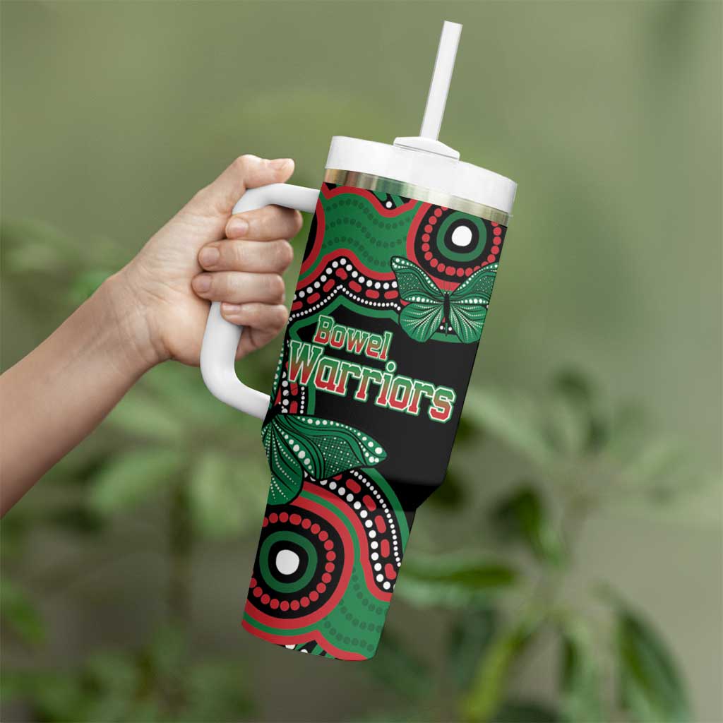 Australia Bowel Cancer Awareness Month Tumbler With Handle Boxing Gloves Warriors Aboriginal Art