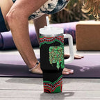 Australia Bowel Cancer Awareness Month Tumbler With Handle Boxing Gloves Warriors Aboriginal Art