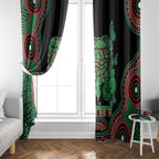 Australia Bowel Cancer Awareness Month Window Curtain Boxing Gloves Warriors Aboriginal Art