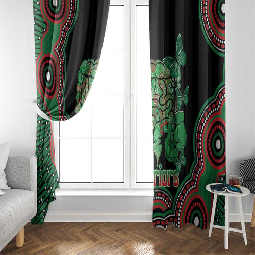 Australia Bowel Cancer Awareness Month Window Curtain Boxing Gloves Warriors Aboriginal Art