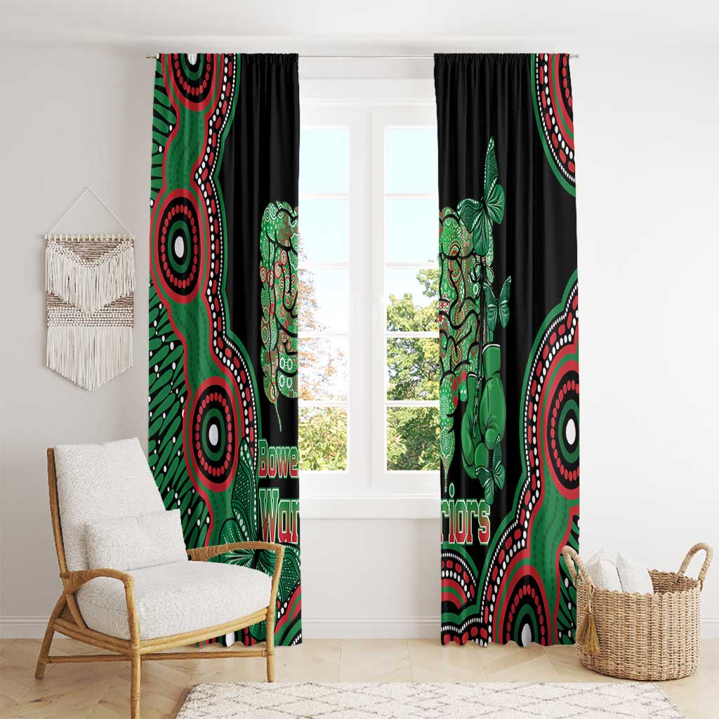 Australia Bowel Cancer Awareness Month Window Curtain Boxing Gloves Warriors Aboriginal Art