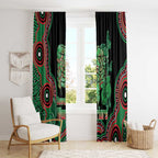 Australia Bowel Cancer Awareness Month Window Curtain Boxing Gloves Warriors Aboriginal Art