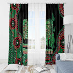 Australia Bowel Cancer Awareness Month Window Curtain Boxing Gloves Warriors Aboriginal Art