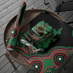 Australia Bowel Cancer Awareness Month Wrapping Paper Boxing Gloves Warriors Aboriginal Art - Aussie Hoodie