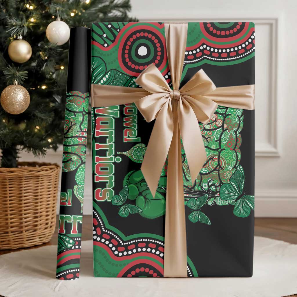 Australia Bowel Cancer Awareness Month Wrapping Paper Boxing Gloves Warriors Aboriginal Art - Aussie Hoodie
