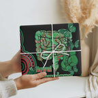 Australia Bowel Cancer Awareness Month Wrapping Paper Boxing Gloves Warriors Aboriginal Art - Aussie Hoodie