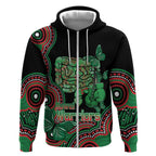 Australia Bowel Cancer Awareness Month Zip Hoodie Boxing Gloves Warriors Aboriginal Art