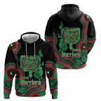 Australia Bowel Cancer Awareness Month Zip Hoodie Boxing Gloves Warriors Aboriginal Art