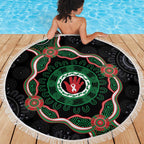 Australia Bowel Cancer Awareness Month Beach Blanket Brave Strong Aboriginal Art