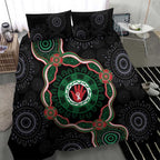 Australia Bowel Cancer Awareness Month Bedding Set Brave Strong Aboriginal Art