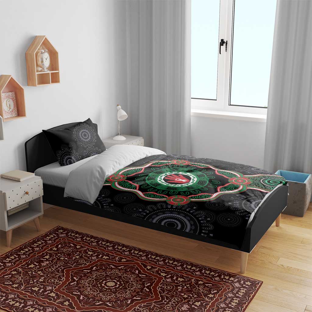 Australia Bowel Cancer Awareness Month Bedding Set Brave Strong Aboriginal Art