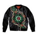 Australia Bowel Cancer Awareness Month Bomber Jacket Brave Strong Aboriginal Art
