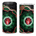 Australia Bowel Cancer Awareness Month 4 in 1 Can Cooler Tumbler Brave Strong Aboriginal Art