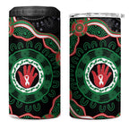 Australia Bowel Cancer Awareness Month 4 in 1 Can Cooler Tumbler Brave Strong Aboriginal Art
