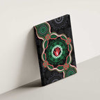 Australia Bowel Cancer Awareness Month Canvas Wall Art Brave Strong Aboriginal Art