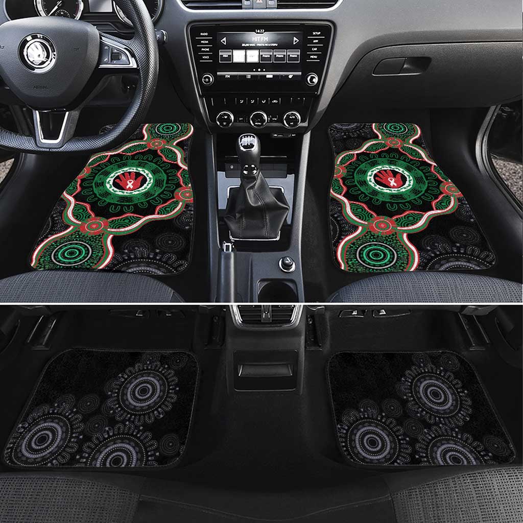 Australia Bowel Cancer Awareness Month Car Mats Brave Strong Aboriginal Art