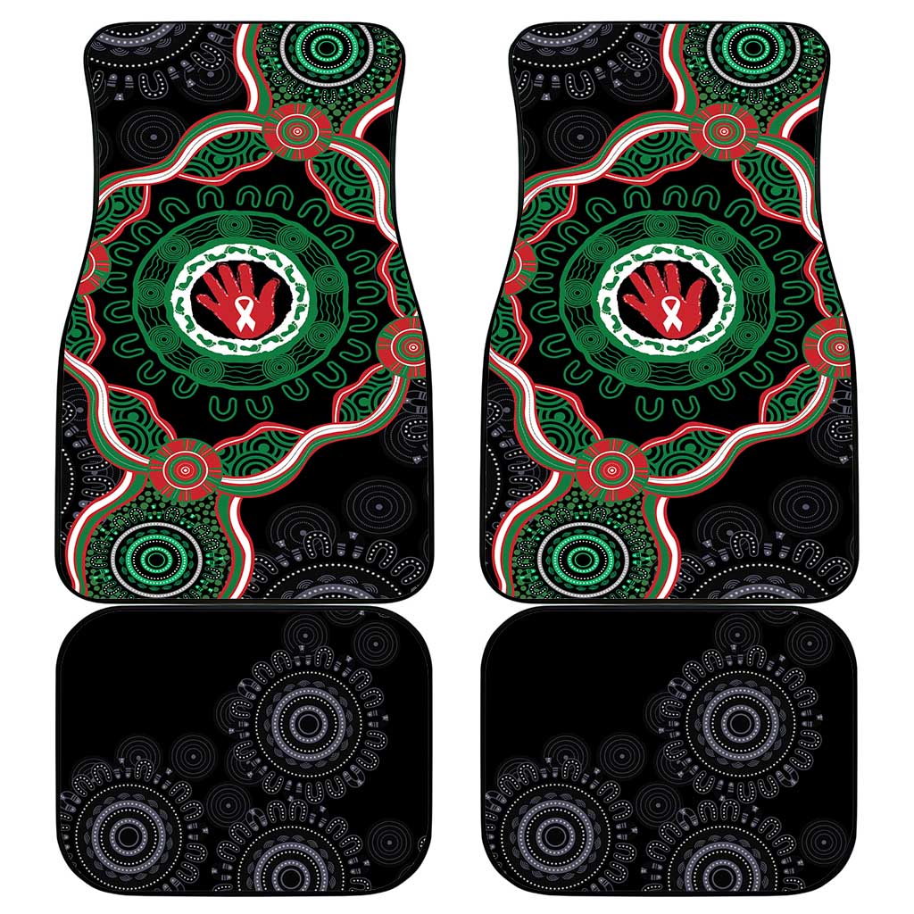 Australia Bowel Cancer Awareness Month Car Mats Brave Strong Aboriginal Art