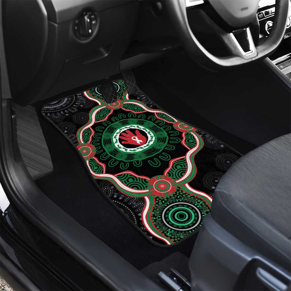 Australia Bowel Cancer Awareness Month Car Mats Brave Strong Aboriginal Art