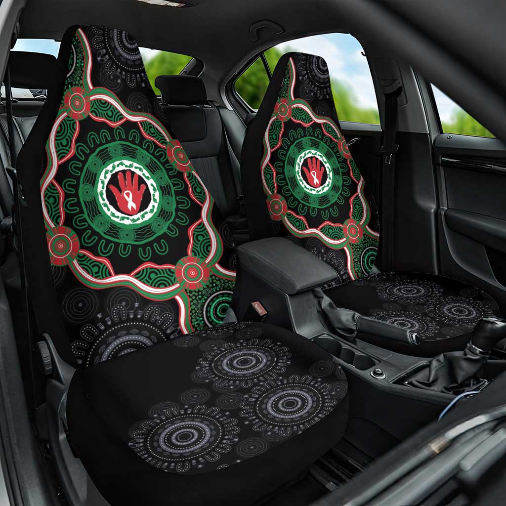 Australia Bowel Cancer Awareness Month Car Seat Cover Brave Strong Aboriginal Art