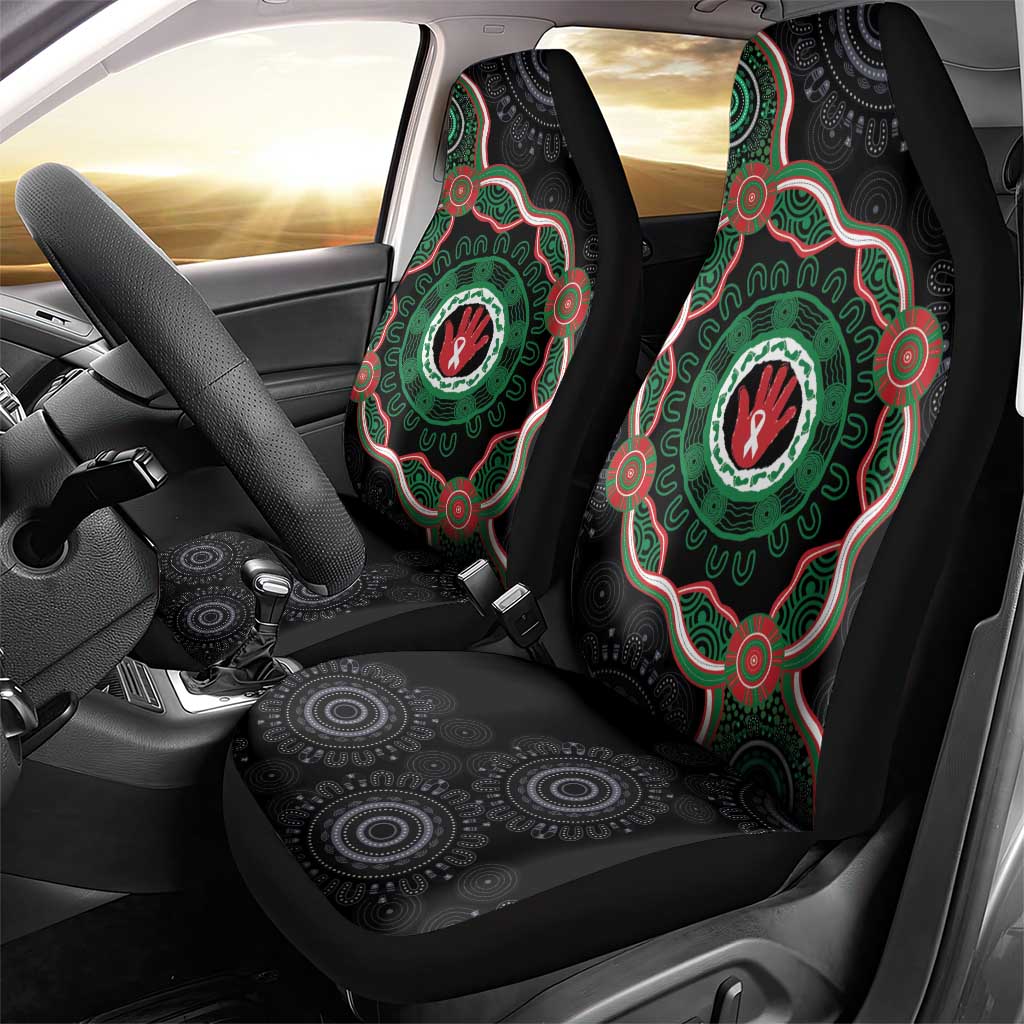 Australia Bowel Cancer Awareness Month Car Seat Cover Brave Strong Aboriginal Art