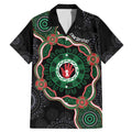 Australia Bowel Cancer Awareness Month Family Matching Mermaid Dress and Hawaiian Shirt Brave Strong Aboriginal Art