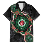 Australia Bowel Cancer Awareness Month Family Matching Mermaid Dress and Hawaiian Shirt Brave Strong Aboriginal Art
