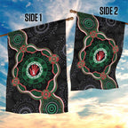 Australia Bowel Cancer Awareness Month Garden Flag Brave Strong Aboriginal Art