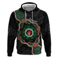 Australia Bowel Cancer Awareness Month Hoodie Brave Strong Aboriginal Art