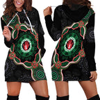 Australia Bowel Cancer Awareness Month Hoodie Dress Brave Strong Aboriginal Art
