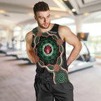 Australia Bowel Cancer Awareness Month Men Tank Top Brave Strong Aboriginal Art