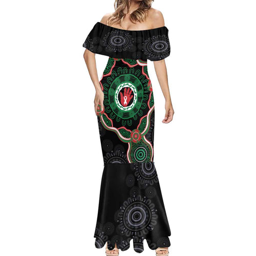 Australia Bowel Cancer Awareness Month Mermaid Dress Brave Strong Aboriginal Art