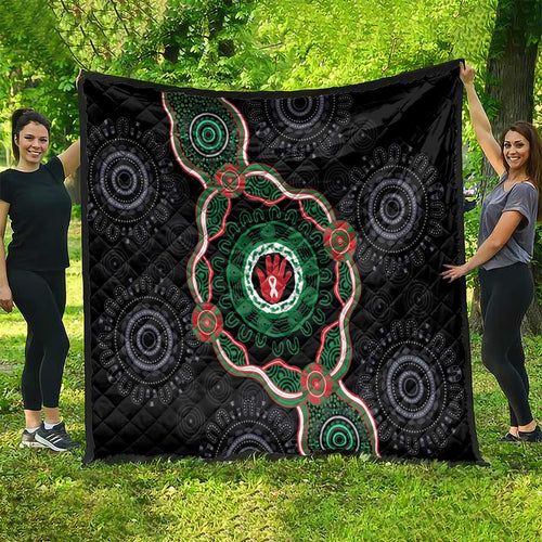 Australia Bowel Cancer Awareness Month Quilt Brave Strong Aboriginal Art