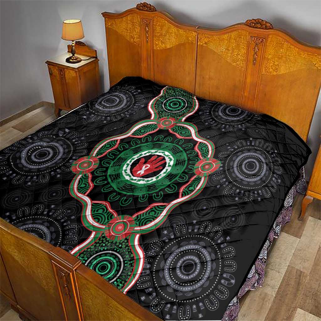 Australia Bowel Cancer Awareness Month Quilt Brave Strong Aboriginal Art