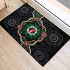 Australia Bowel Cancer Awareness Month Rubber Doormat Brave Strong Aboriginal Art