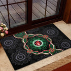 Australia Bowel Cancer Awareness Month Rubber Doormat Brave Strong Aboriginal Art