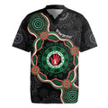 Australia Bowel Cancer Awareness Month Rugby Jersey Brave Strong Aboriginal Art